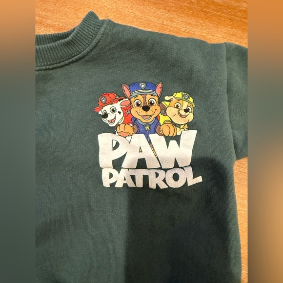 ZARA Toddler Paw Patrol Green Sweatsuit size 1 1/2 years 18M - Picture 10 of 10
